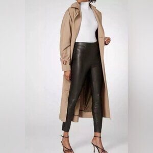 SPANX Women’s Faux Leather Like Ankle Skinny Pants 20282Q Black PETITE LARGE‎